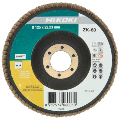 Tarcza listkowa 125x22,23 mm P120 Cyrkon F29 HiKOKI
