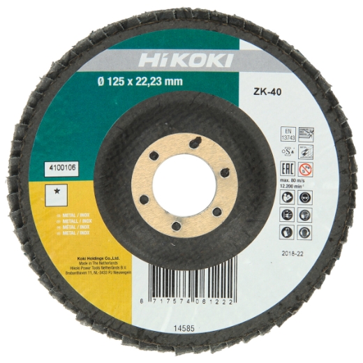 Tarcza listkowa 125x22,23 mm P120 Cyrkon HSP F29 HiKOKI
