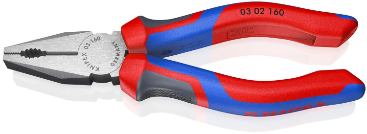 Szczypce uniwersalne (kombinerki) Knipex 03 02 160 mm dwukomponentowe