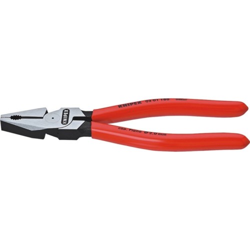 Szczypce uniwersalne wzmocnione Knipex 02 01 180 mm