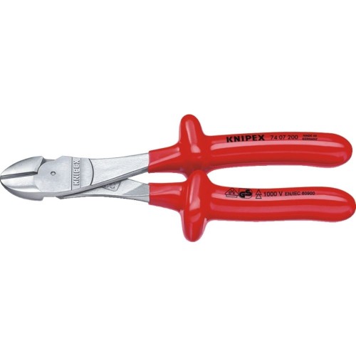 Szczypce tnące boczne Knipex 74 07 250 VDE PCW 250 mm o zwiększonym przełożeniu