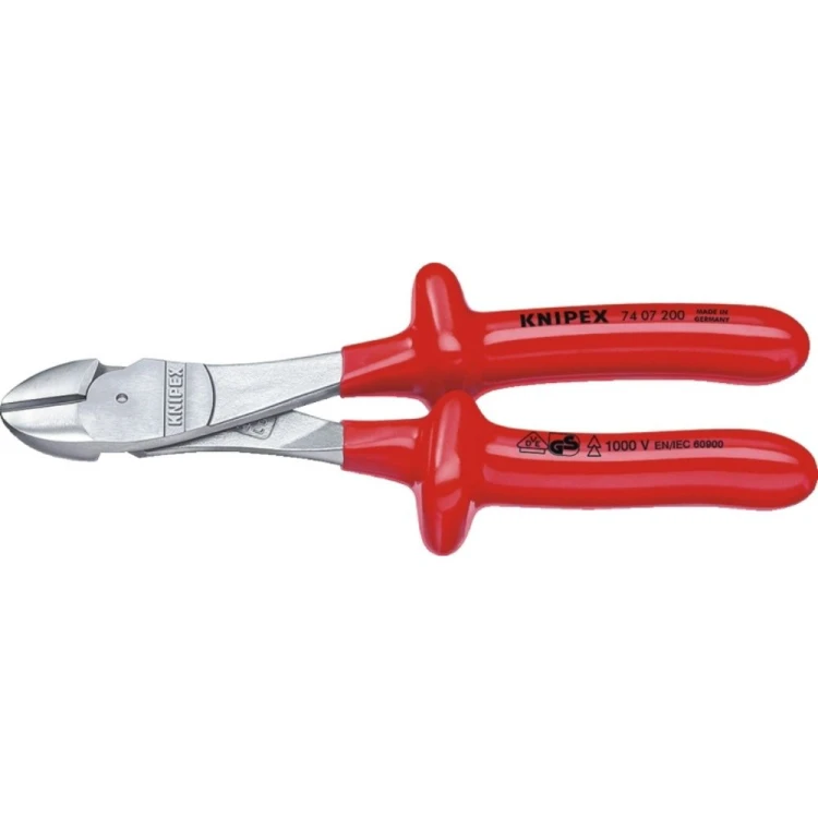 Szczypce tnące boczne Knipex 74 07 250 VDE PCW 250 mm o zwiększonym przełożeniu