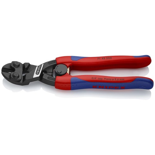 Szczypce tnące przegubowe CoBolt Knipex 71 42 200 200 mm dwukomponentowe wygięte 20° z podcięciem