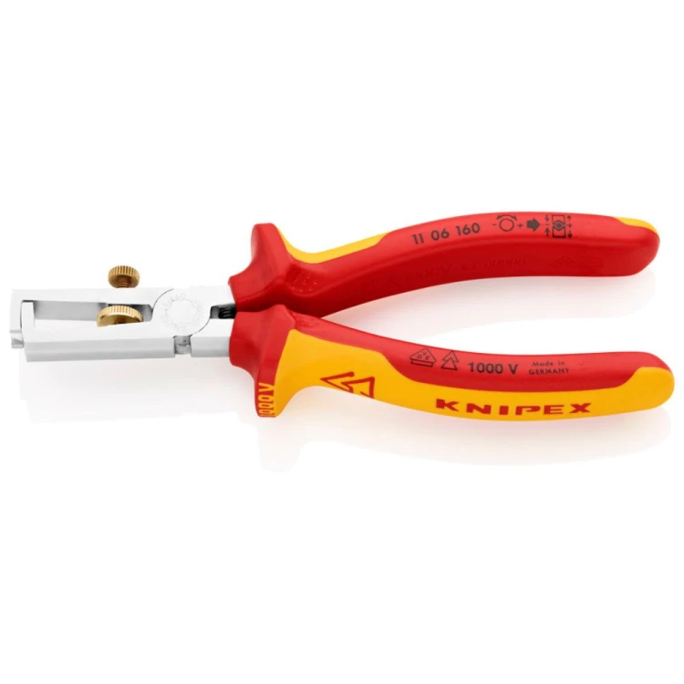 Szczypce do zdejmowania izolacji VDE Knipex 11 06 160 160 mm