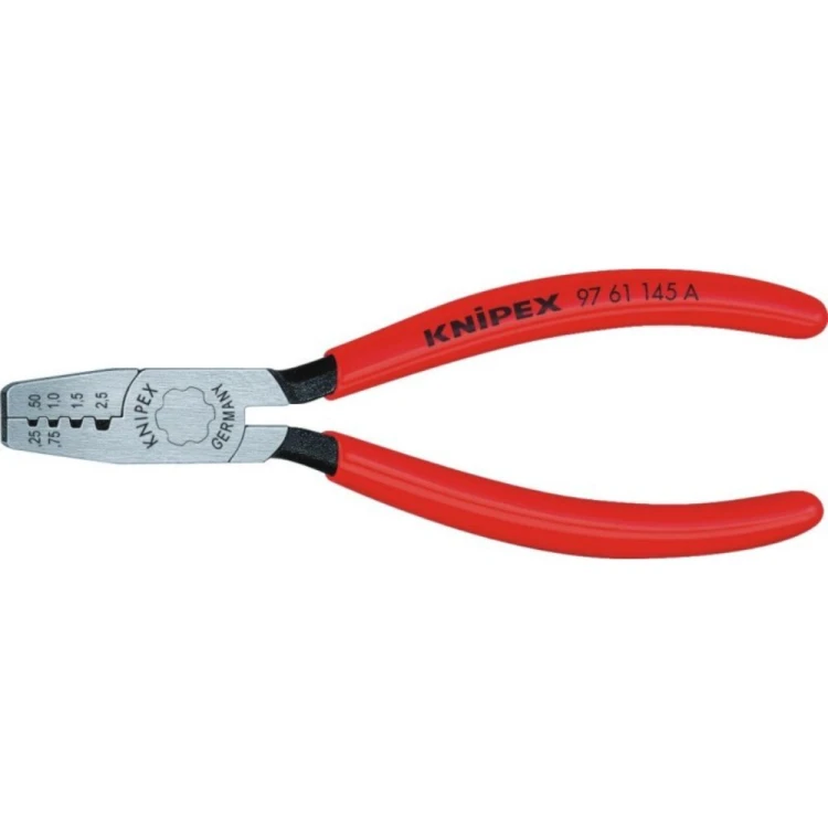 Szczypce do zaciskania tulejek kablowych Knipex 97 61 145 A 145 mm