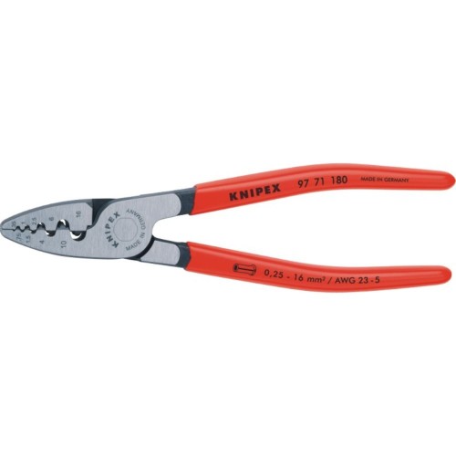 Szczypce do zaciskania tulejek kablowych Knipex 97 71 180 180 mm