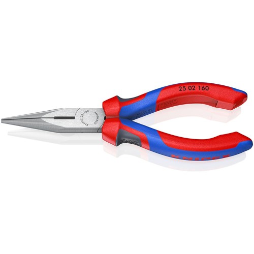 Szczypce półokrągłe proste Knipex 25 05 140 chromowane z rękojeściami dwukomponentowymi