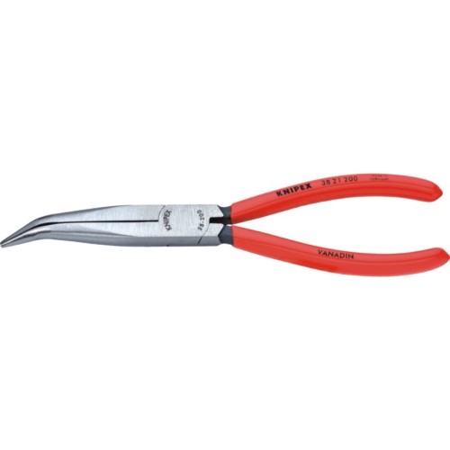 Szczypce półokrągłe wydłużone wygięte dla mechanika Knipex 38 21 200 200 mm
