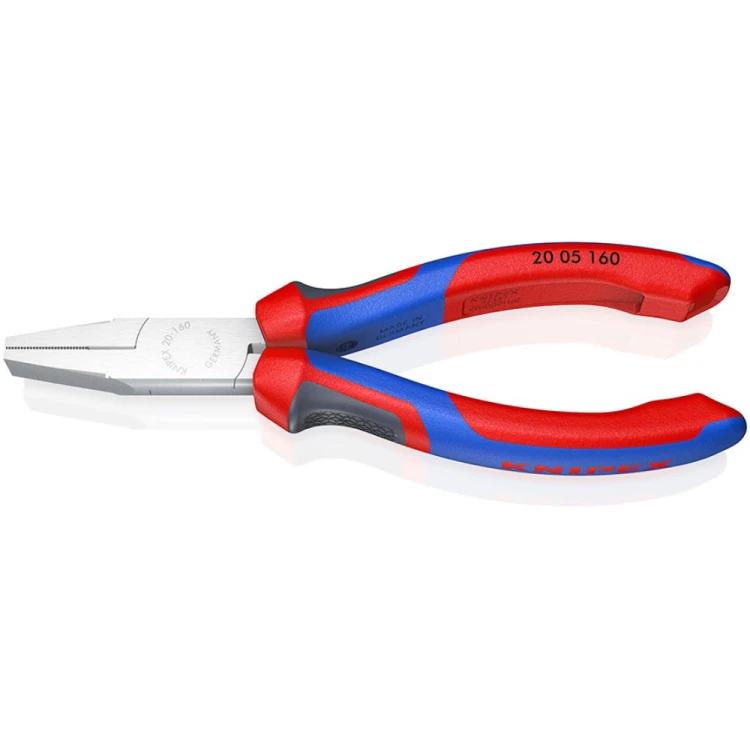 Szczypce płaskie Knipex 20 02 140 140 mm z rękojeściami dwukomponentowymi