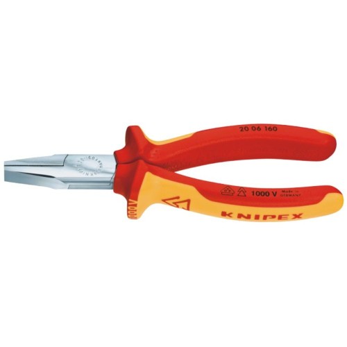 Szczypce płaskie VDE Knipex 20 06 160 160 mm z izolacją do 1000 V