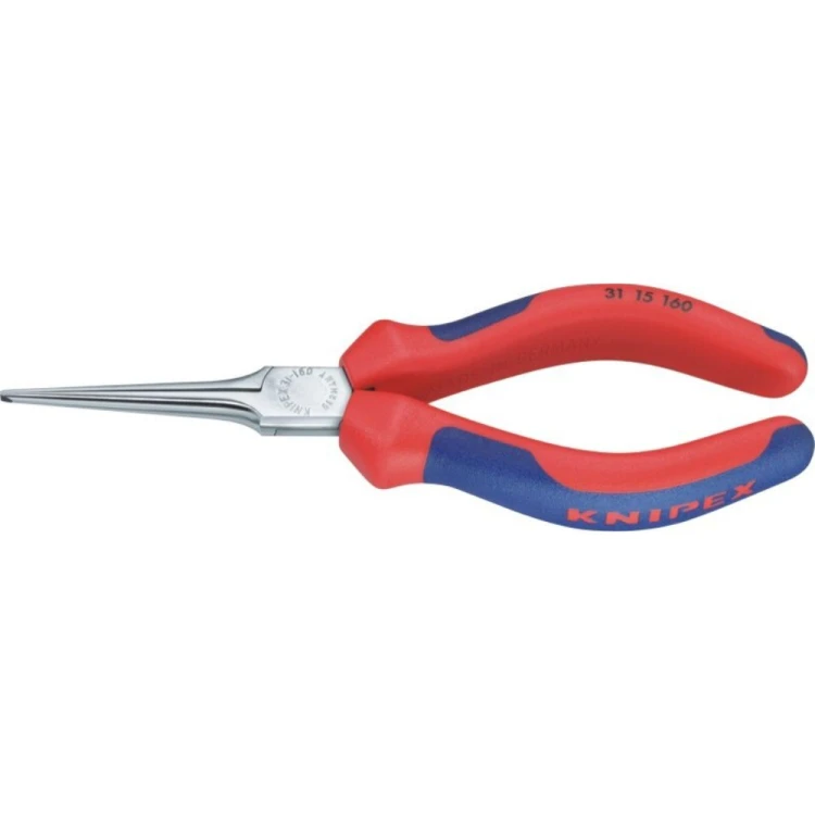 Szczypce chwytakowe płaskie proste wydłużone chromowane Knipex 31 15 160 160 mm