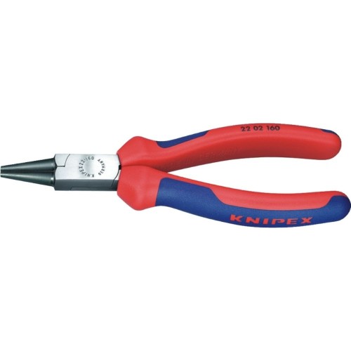 Szczypce okrągłe oczkowniki chromowane Knipex 22 05 140 140 mm z dwukomponentowymi rękojeściami
