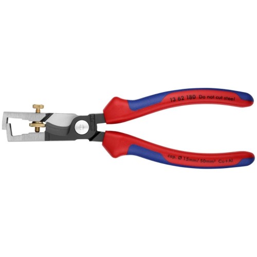Szczypce Knipex StriX 13 62 180 do zdejmowania izolacji i cięcia kabli