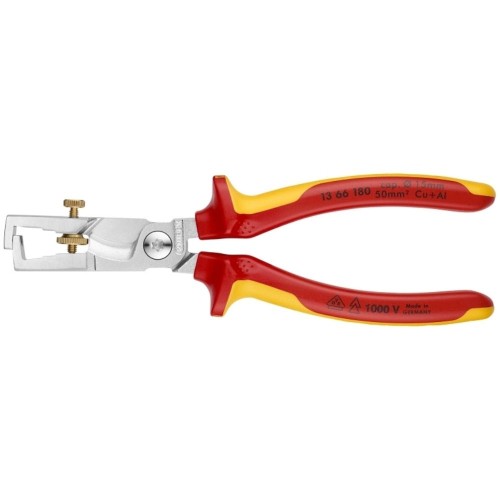 Szczypce VDE Knipex StriX 13 66 180 do zdejmowania izolacji i cięcia kabli