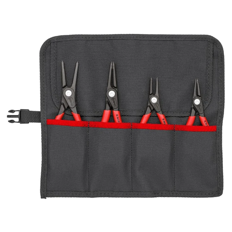 Zestaw 4 szczypiec do pierścieni osadczych Segera Knipex 00 19 57 w otwartym etui