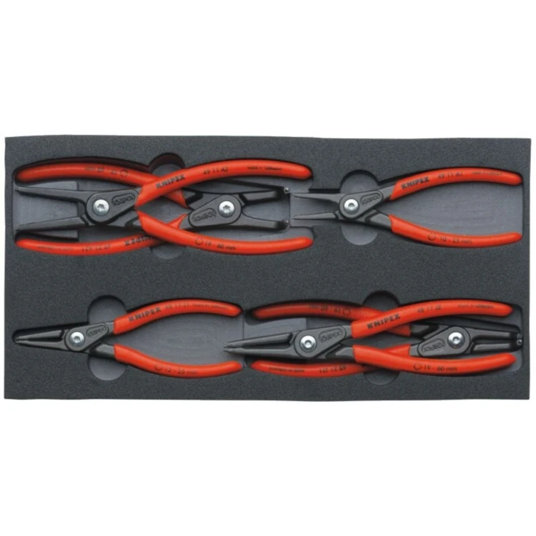 Zestaw 6 szczypiec do pierścieni Segera Knipex 00 20 01 V02 we wkładce piankowej