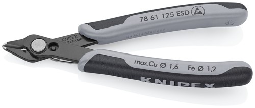 Szczypce tnące boczne ESD Knipex Super-Knips 78 61 125 ESD – 125 mm
