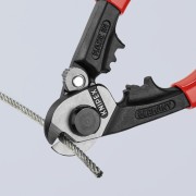 Knipex 95 61 190 – cięcie linki stalowej specjalnymi ostrzami