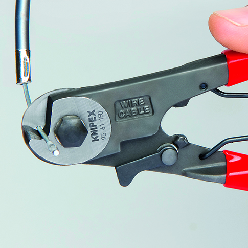 Nożyce Knipex 95 61 150 – cięcie cienkiego cięgna stalowego