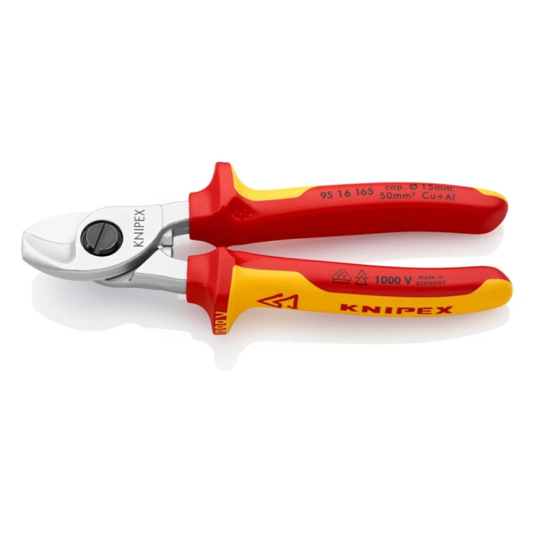 Nożyce do kabli izolowane VDE Knipex 95 16 165 1000 V