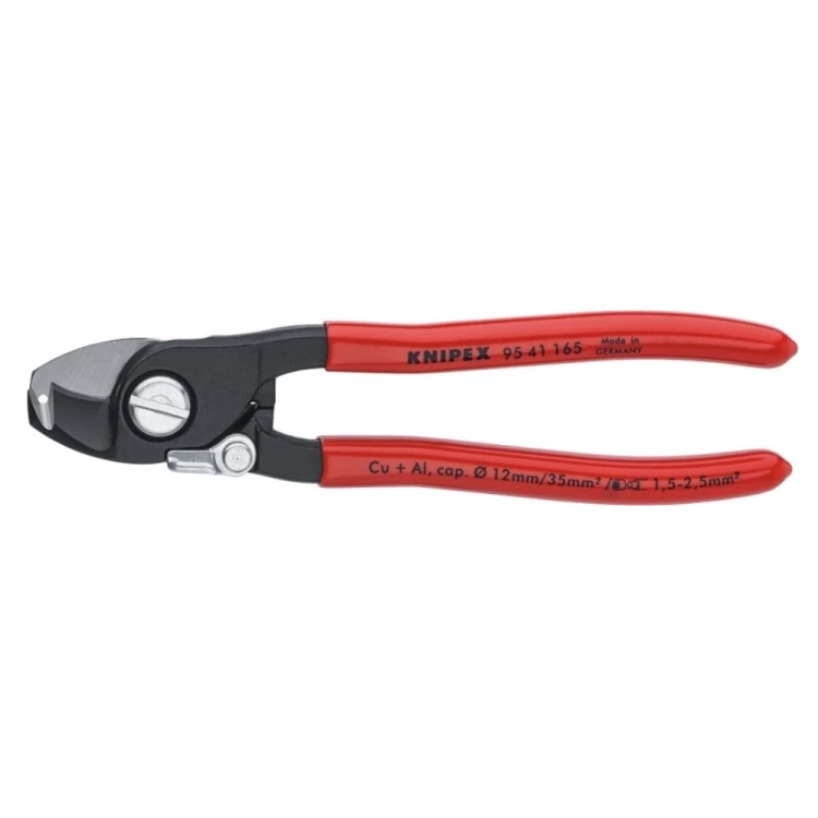 Nożyce do kabli ze ściągaczem izolacji Knipex 95 41 165 – 165 mm