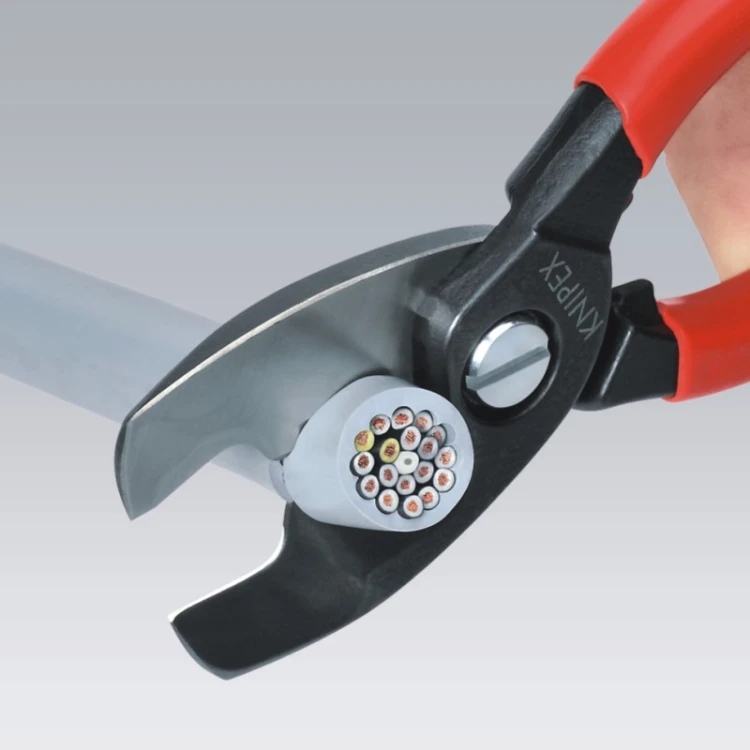 Nożyce Knipex 95 11 200 dwuetapowe cięcie przewodu Cu i Al