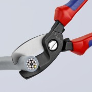 Nożyce Knipex 95 12 200 dwuetapowe cięcie przewodu Cu