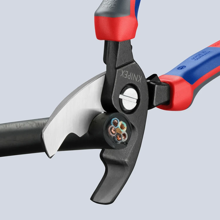 Knipex 95 12 200 cięcie grubego kabla miedzianego i aluminiowego