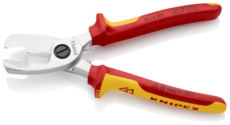Izolowane nożyce do kabli Knipex 95 16 200 VDE 1000 V