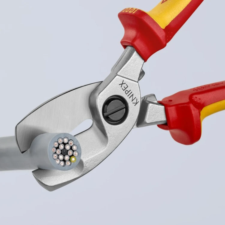 Knipex 95 16 200 cięcie przewodu wielożyłowego Cu Al