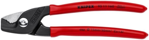 Nożyce do cięcia kabli Knipex StepCut 95 11 160 – rękojeści PCW