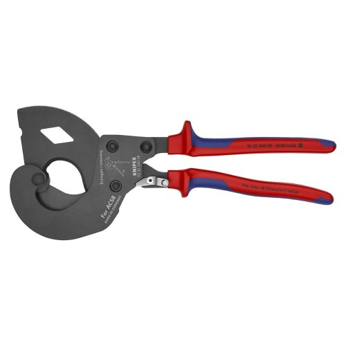 Nożyce zapadkowe Knipex 95 32 340 SR do przewodów ACSR 340 mm