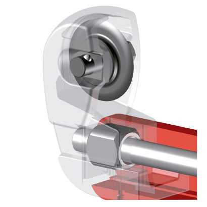 Mechanizm cięcia rury obcinakiem Montero E221-0330