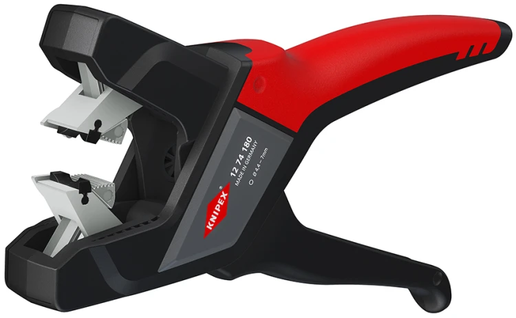 Knipex 12 74 180 – szeroko otwarta głowica do usuwania izolacji z kabli