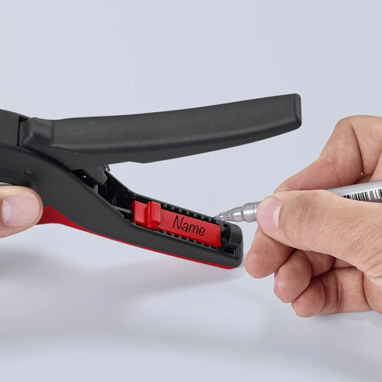 Ściągacz Knipex 12 52 195 – miejsce do indywidualnego oznaczenia narzędzia