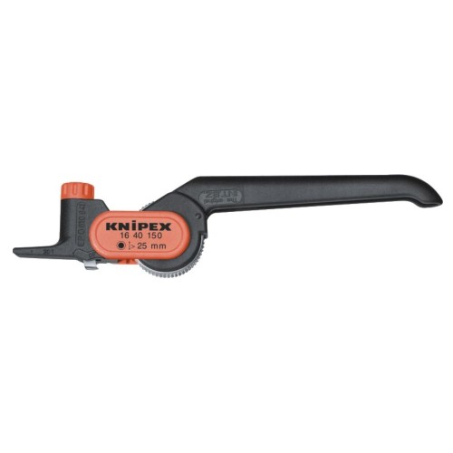 Ściągacz izolacji zewnętrznej Knipex 16 40 150 do kabli od Ø 25 mm – widok narzędzia