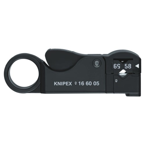 Ściągacz izolacji do kabli koncentrycznych Knipex 16 60 05 – RG 58, RG 59 i RG 62