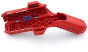 Knipex ErgoStrip 16 95 02 SB otwarty z widocznym mechanizmem i ostrzami