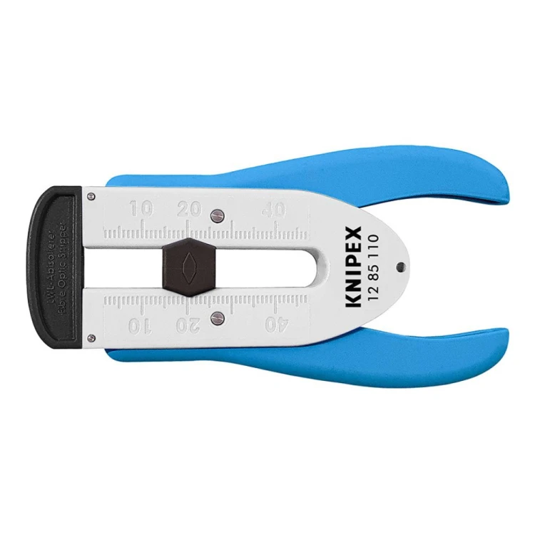 Ściągacz izolacji do światłowodów Knipex 12 85 110 SB – włókna Ø 0,125 mm
