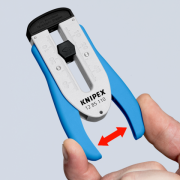 Ściągacz do światłowodów Knipex 12 85 110 SB z ergonomicznymi rękojeściami