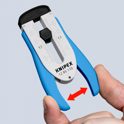 Ściągacz do światłowodów Knipex 12 85 110 SB z ergonomicznymi rękojeściami