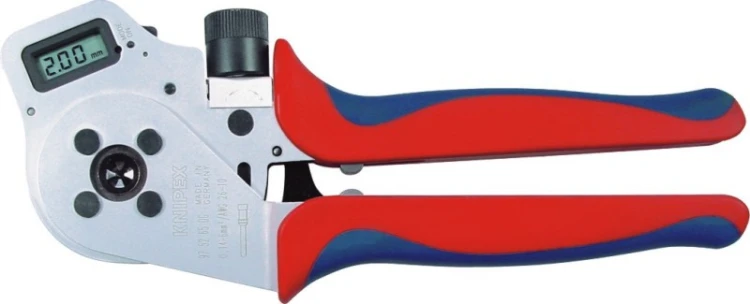 Szczypce Knipex 97 52 65 DG z elektronicznym odczytem średnicy zgniotu i pokrętłem regulacji – zdjęcie poglądowe