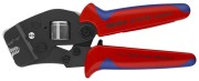 Praska czołowa Knipex 97 53 09 z dwukomponentowymi rękojeściami i mechanizmem dźwigniowym – widok boczny serii