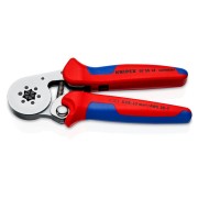 Szczypce zagniatające samonastawne Knipex 97 55 14 do tulejek kablowych 0,08–10 mm² – 180 mm
