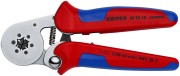 Szczypce Knipex 97 55 14 do zagniatania tulejek kablowych z widoczną sześciokątną matrycą zaciskową