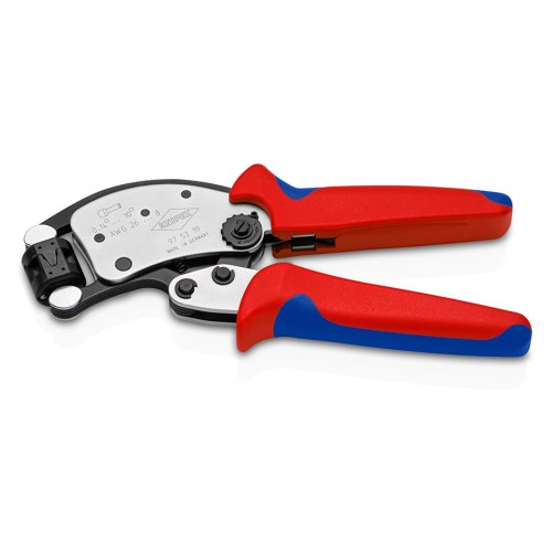 Szczypce zagniatające Knipex Twistor T 97 53 19 do tulejek kablowych 0,14–10 mm² – 200 mm