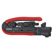 Praska kompresyjna Knipex 97 40 20 SB do złączy koncentrycznych F BNC RCA