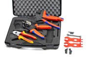 Knipex 97 91 01-BH zestaw do montażu instalacji PV ze szczypcami i akcesoriami do złączy MC4