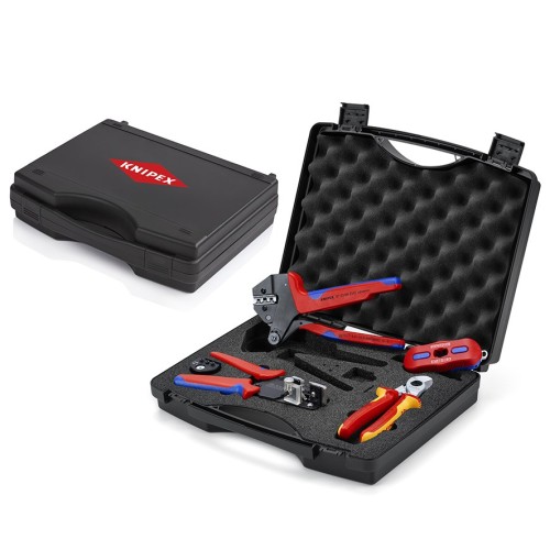 Knipex 97 91 04 V03 profesjonalny komplet narzędzi do instalacji PV w walizce
