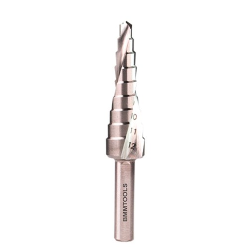 Wiertło stopniowe spiralne BMM HSS 4x12 mm do wiercenia otworów w metalu